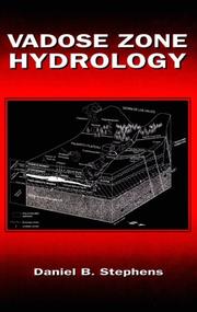Cover of Vadose zone hydrology by Daniel B. Stephens