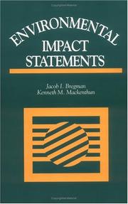 Cover of Environmental impact statements by Jacob I. Bregman