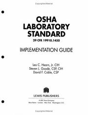 Cover of OSHA Laboratory Standard Implementation Guide by Richard Ennis