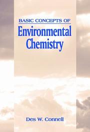 Front cover of Basic concepts of environmental chemistry by D. W. Connell