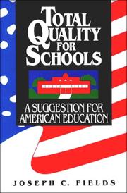 Cover of Total quality for schools by Joseph C. Fields