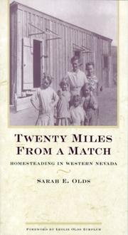 Cover of Twenty Miles from a Match by Sarah E. Olds