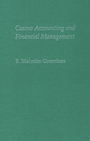 Front cover of Casino accounting and financial management by E. Malcolm Greenlees