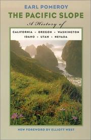 Cover of The Pacific slope by Earl S. Pomeroy