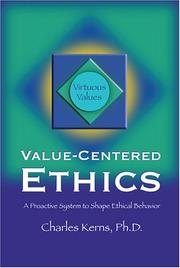 Cover of Value-Centered Ethics by C. Keans