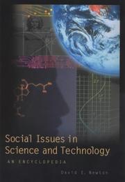 Cover of Social issues in science and technology by David E. Newton