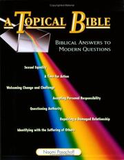 Cover of A topical Bible by Naomi E. Pasachoff