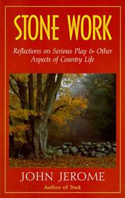 Cover of Stone work by John Jerome