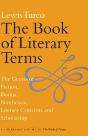 Cover of The book of literary terms by Lewis Turco