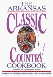 Front cover of The Arkansas classic country cookbook by Unknown