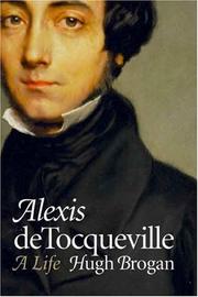 Front cover of Alexis de Tocqueville by Hugh Brogan