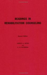 Front cover of Readings in Rehabilitation Counseling by C. H. Patterson