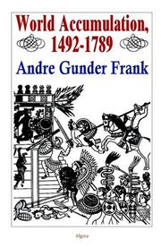 Cover of World accumulation, 1492-1789 by Andre Gunder Frank