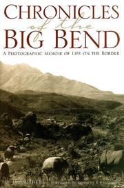 Front cover of Chronicles of the Big Bend by W. D. Smithers