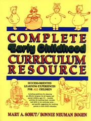 Front cover of Complete early childhood curriculum resource by Mary A. Sobut