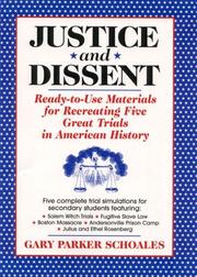 Front cover of Justice and dissent by Gary Parker Schoales