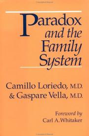 Front cover of Paradox and the family system by Camillo Loriedo