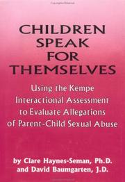 Front cover of Children speak for themselves by Clare Haynes-Seman