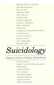 Cover of Suicidology by Edwin S. Shneidman