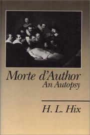 Cover of Morte d'author by H. L. Hix