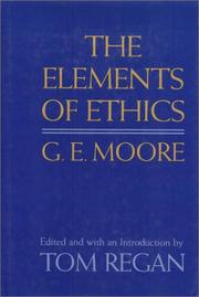 Cover of The elements of ethics by George Edward Moore
