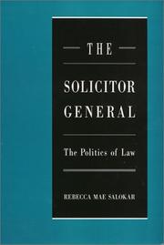 Front cover of The solicitor general by Rebecca Mae Salokar