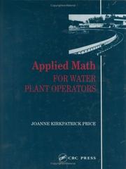 Front cover of Applied math for water plant operators by Joanne Kirkpatrick Price