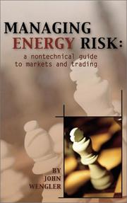 Cover of Managing Energy Risk by John Wengler