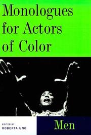 Front cover of Monologues for actors of color by Roberta Uno