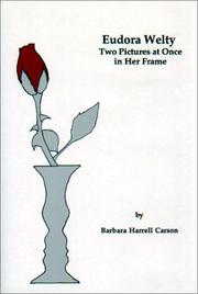 Cover of Eudora Welty by Barbara Harrell Carson