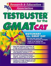 Front cover of REA's testbuster for the GMAT CAT by Anita Price Davis