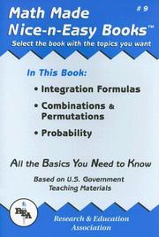 Front cover of Math Made Nice & Easy #9 by Research and Education Association