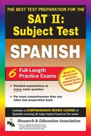 Front cover of The best test preparation for the SAT II, subject test by Gene M. Hammitt