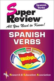 Front cover of Spanish verbs by Ricardo Uribe