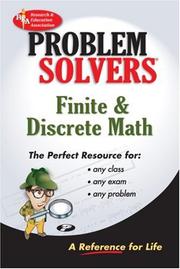 Front cover of The Finite mathematics problem solver by Research and Education Association