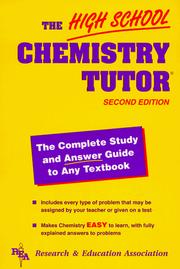 Front cover of The High school chemistry tutor by M. Fogiel