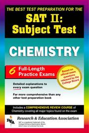 Front cover of The Best test preparation for the College Board achievement test in chemistry by Unknown