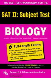 Front cover of College Board achievement test, biology by Judith A. Stone