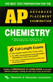 Front cover of The best test preparation for the advanced placement examination in chemistry by Philip E. Dumas