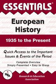 Front cover of The essentials of European history by Donald H. Norton