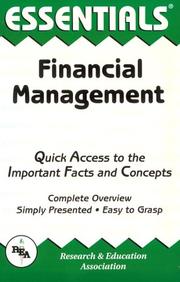 Cover of The essentials of financial management by Omer L. Carey