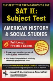 Front cover of The best test preparation for the SAT II, subject test by Gary Land