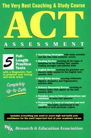 Front cover of The very best coaching and study course for the ACT Assessment by Charles O. Brass