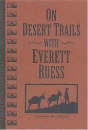 Cover of On desert trails with Everett Ruess by Everett Ruess