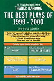 Front cover of The Best Plays of 1999-2000 by Otis L. Guernsey, Jr.