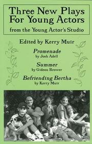 Cover of Three New Plays for Young Actors by Kerry Muir