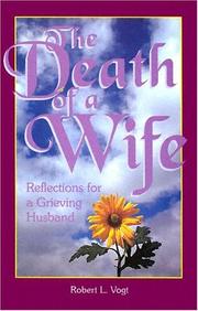 Front cover of The death of a wife by Robert L. Vogt