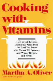 Front cover of Cooking with vitamins by Martha H. Oliver