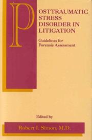 Cover of Posttraumatic Stress Disorder in Litigation by Robert I. Simon