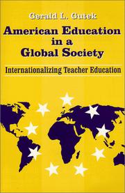 Cover of American Education in a Global Society by Gerald L. Gutek